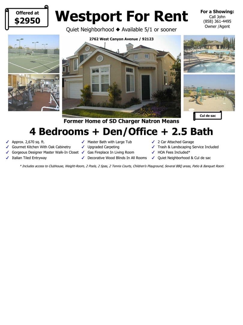 San Diego House: 2762 West Canyon Avenue