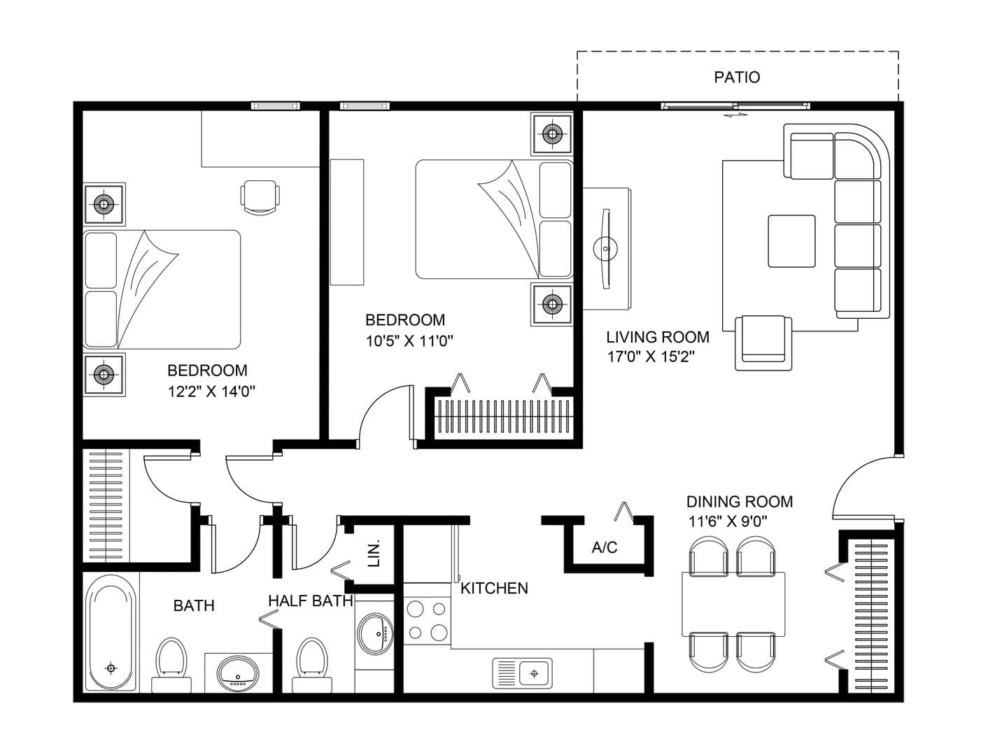 Columbia Apartment: 504 S Beltline Blvd.
