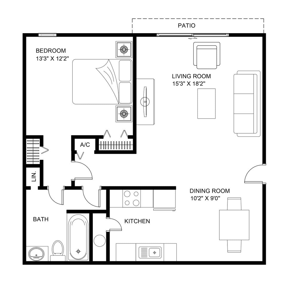 Columbia Apartment: 504 S Beltline Blvd.