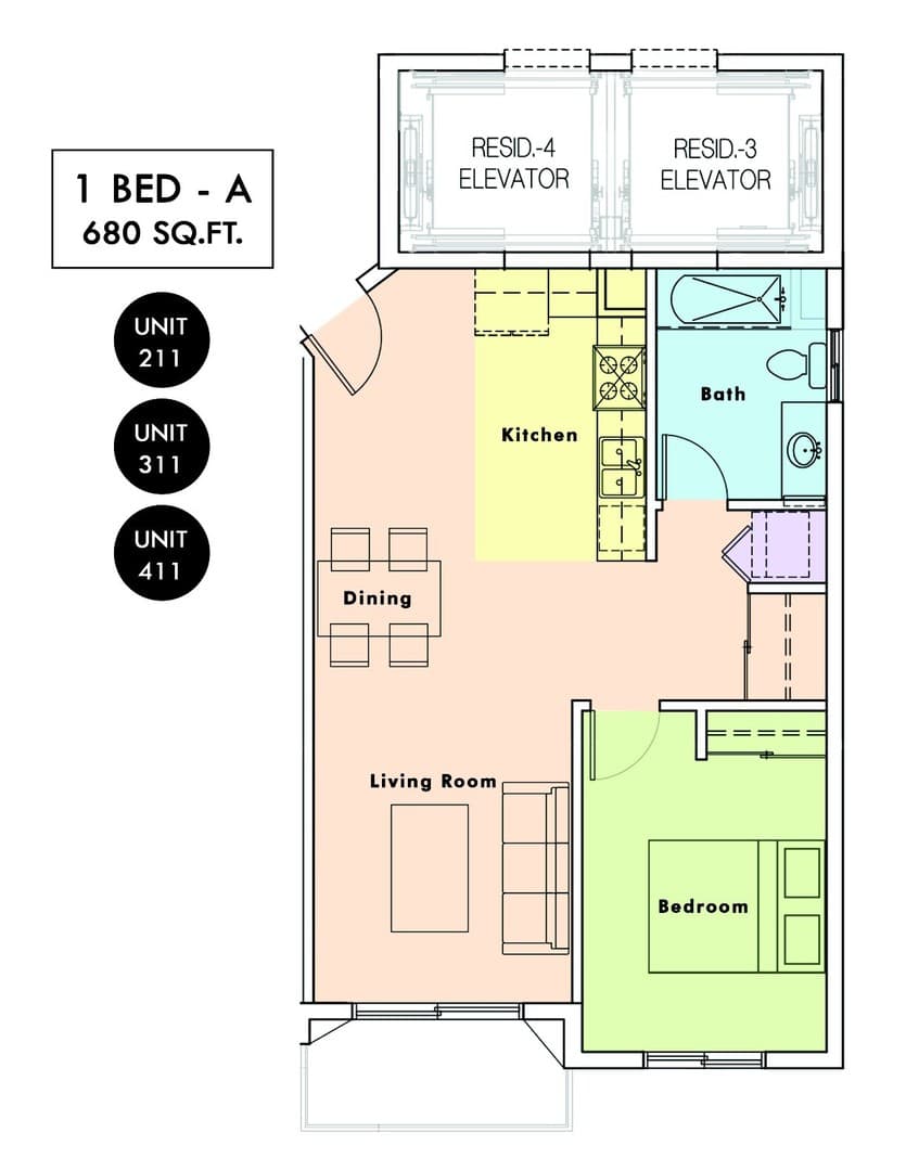 Los Angeles Apartment: 3480-3482 San Marino St