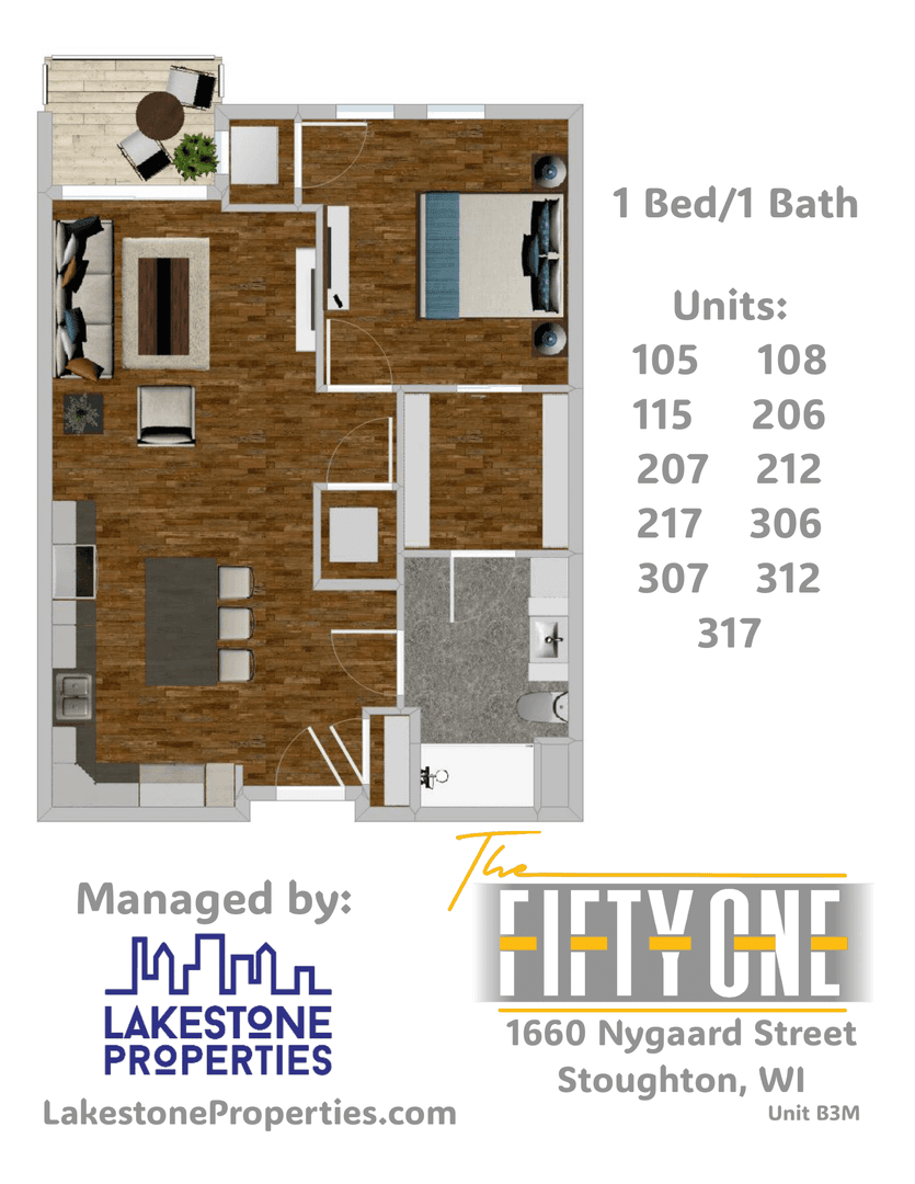 Stoughton Apartment: 1660 Nygaard Street