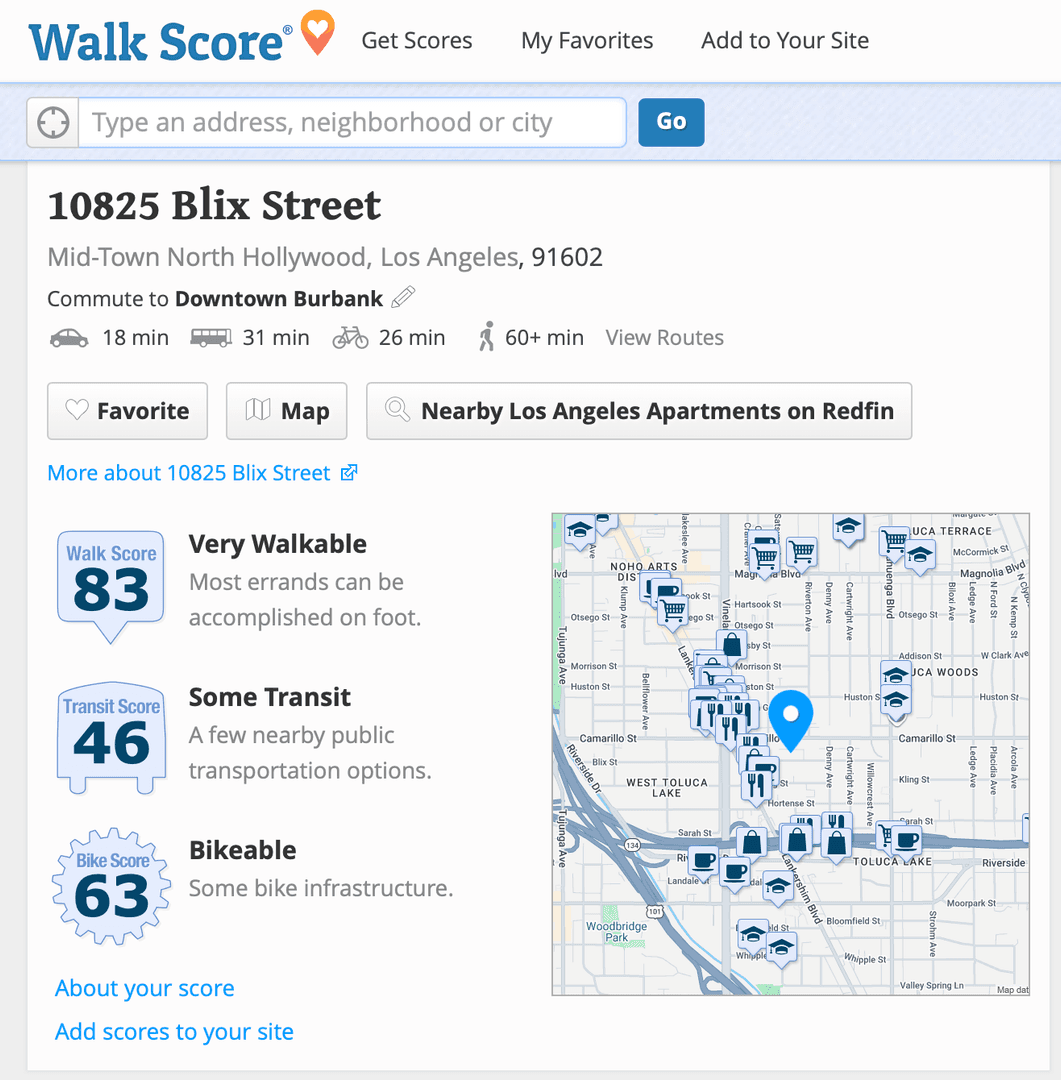 Toluca Lake Apartment: 10825 Blix Street
