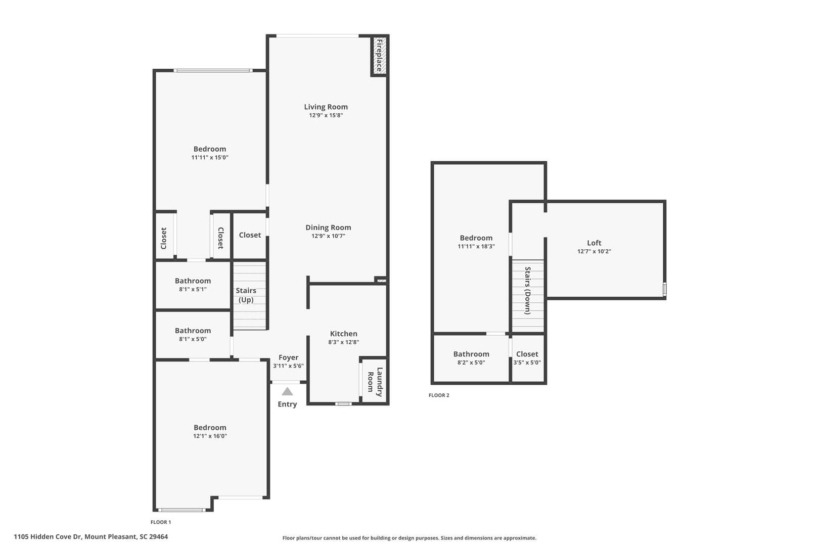 Mt Pleasant House: 1105 Hidden Cove Dr
