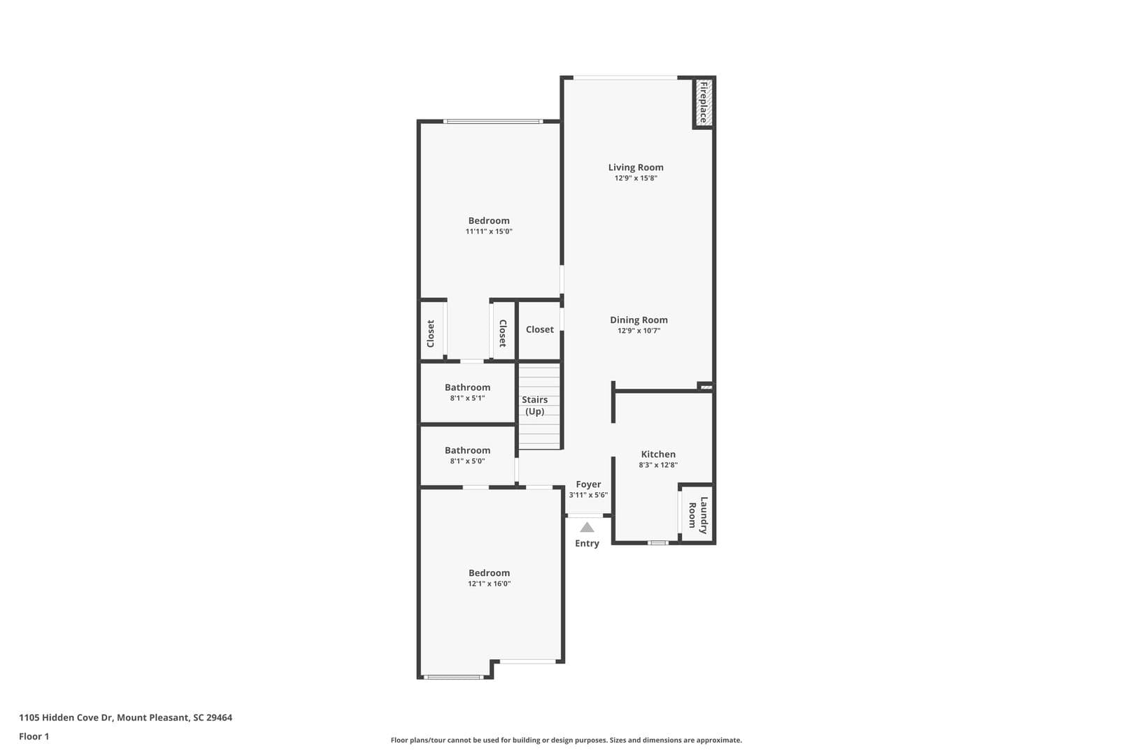 Mt Pleasant House: 1105 Hidden Cove Dr