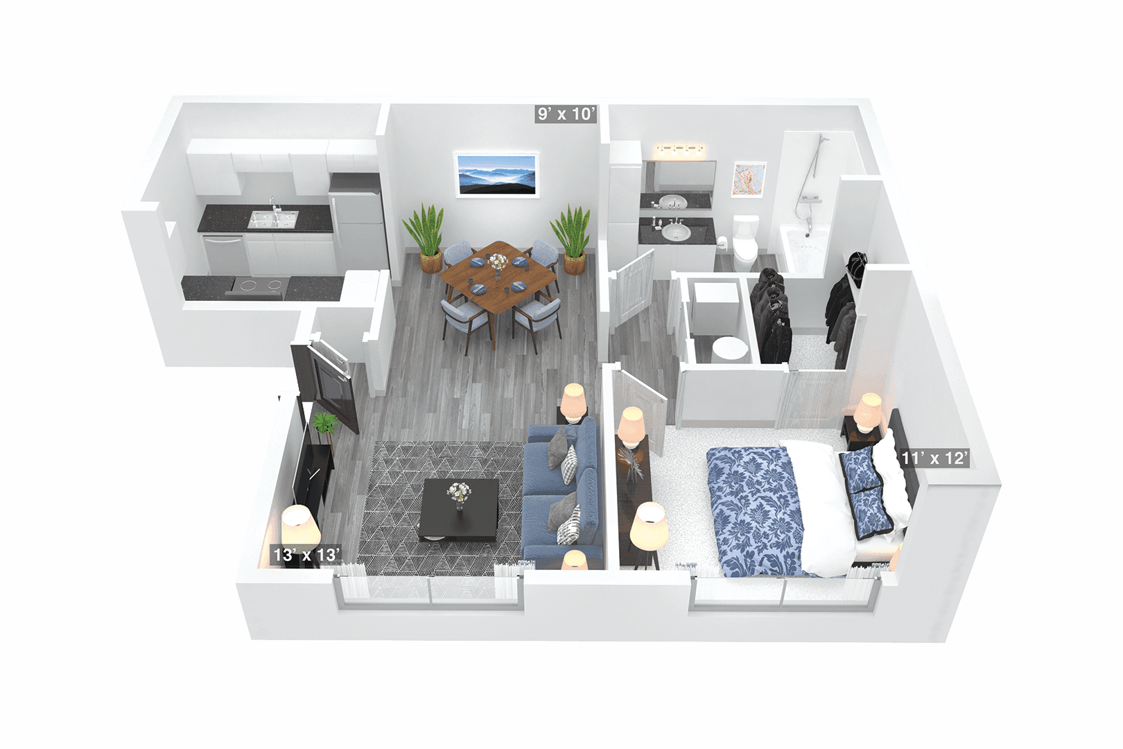 Alice Apartment: 110 S Stadium Road