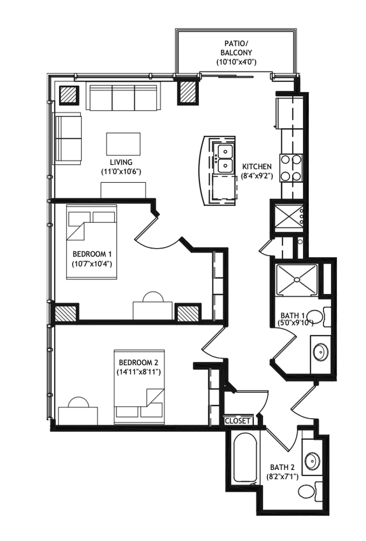 Madison Apartment: 1001 University Avenue