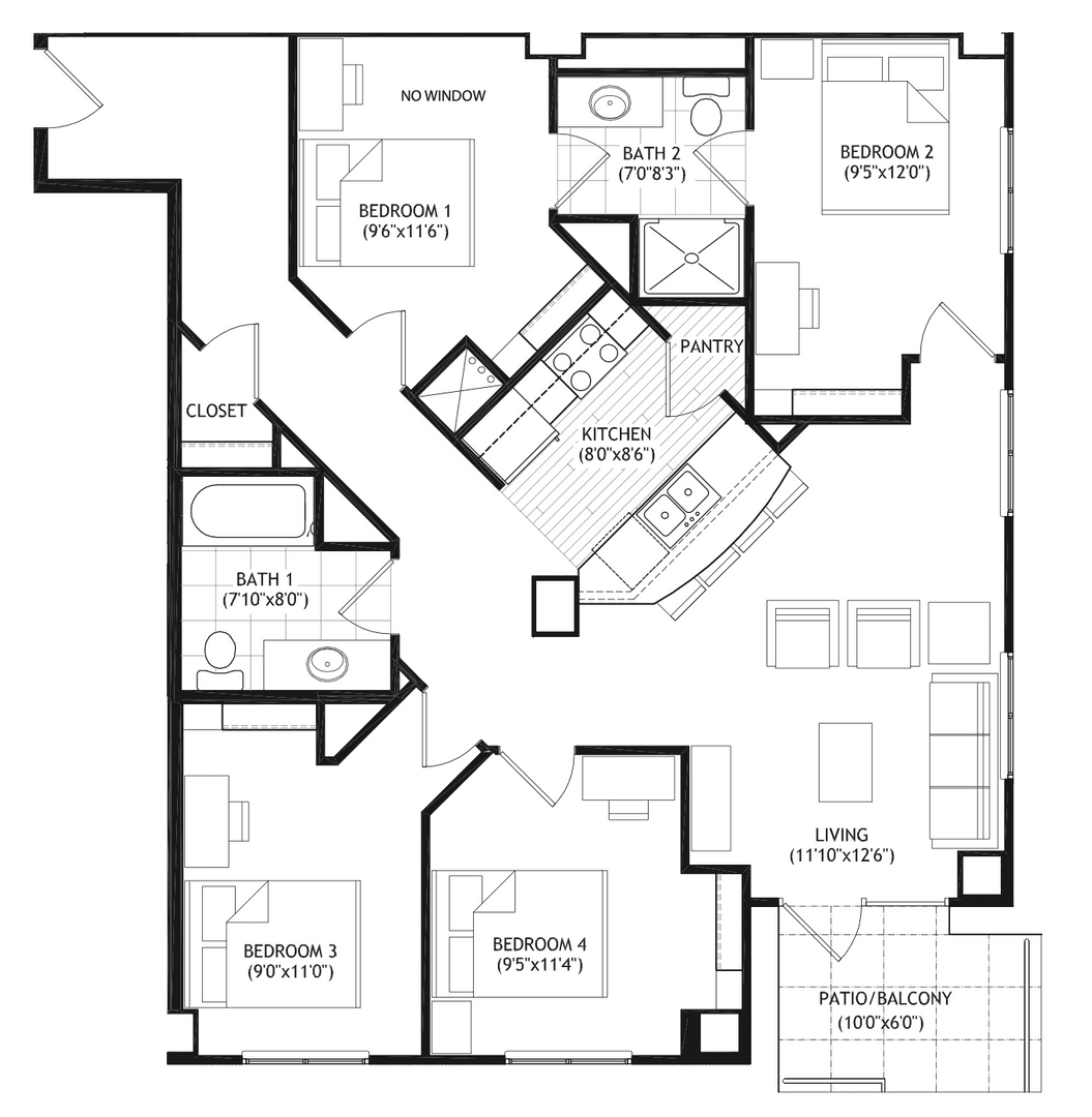 Madison Apartment: 1022 W. Johnson St