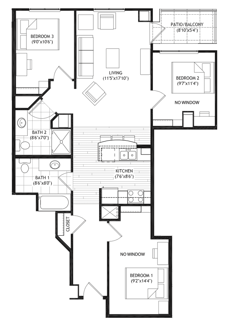 Madison Apartment: 1022 W. Johnson St