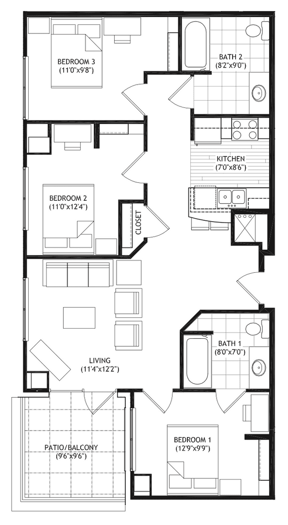 Madison Apartment: 1022 W. Johnson St