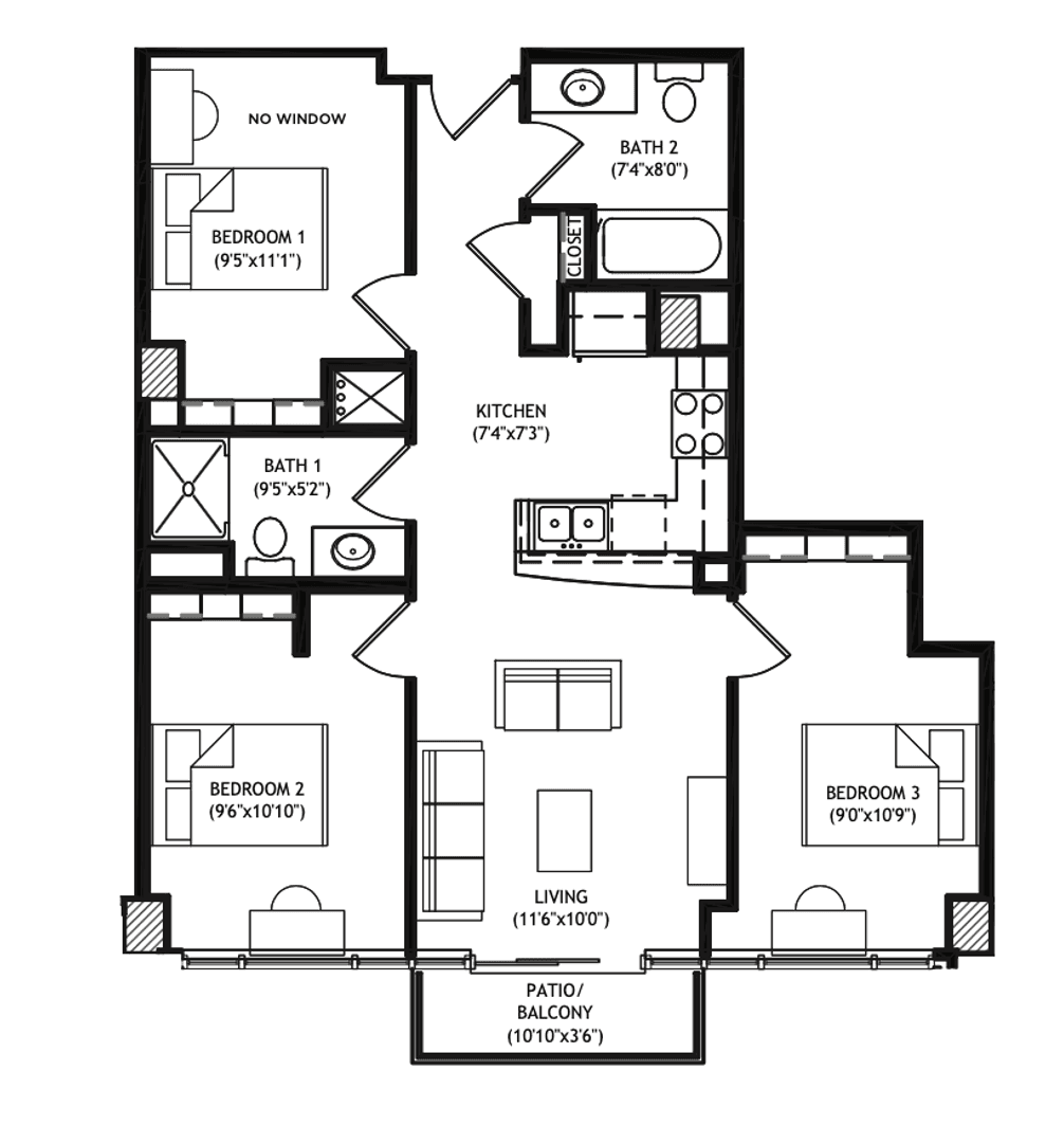 Madison Apartment: 1001 University Avenue