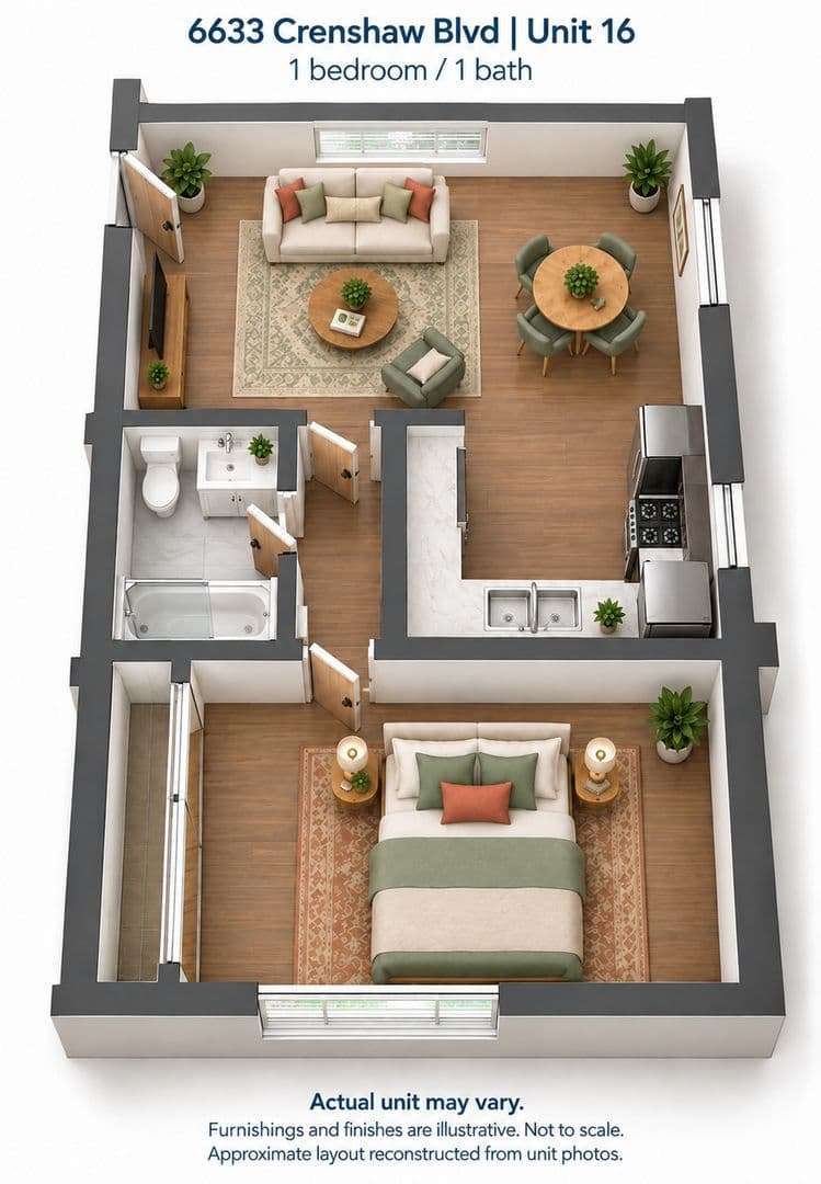 Los Angeles Apartment: 6627 - 6635 Crenshaw Blvd