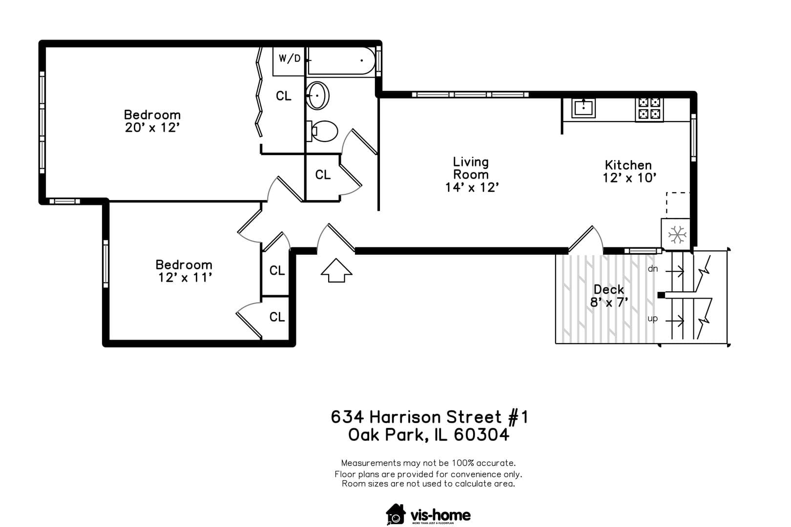 Oak Park Apartment: 628 Harrison