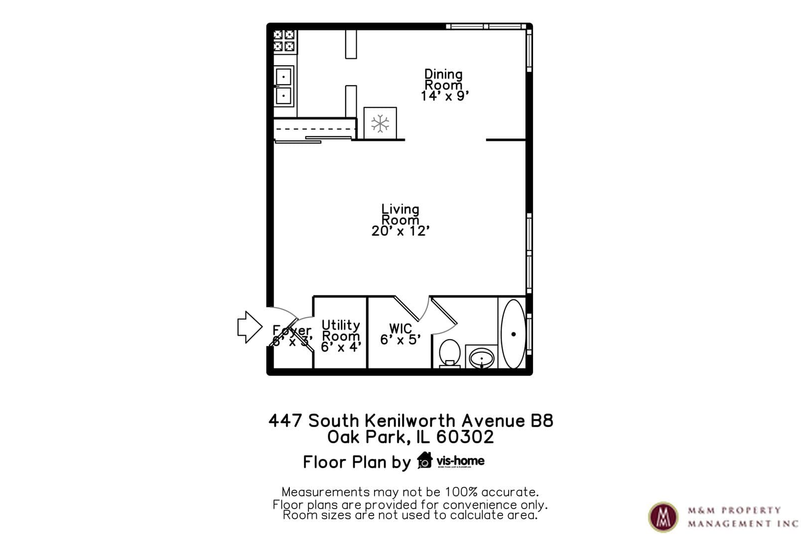 Oak Park Apartment: 437 S. Kenilworth