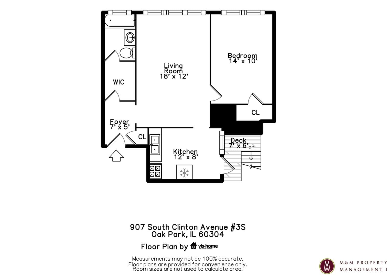Oak Park Apartment: 901 S. Clinton