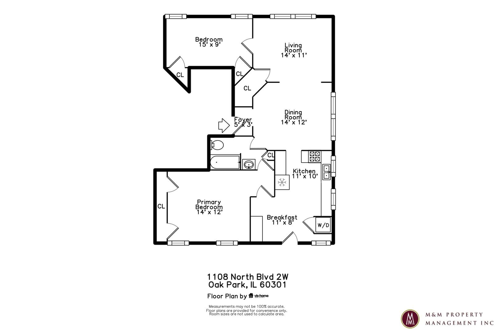 Oak Park Apartment: 101 N. Marion Street