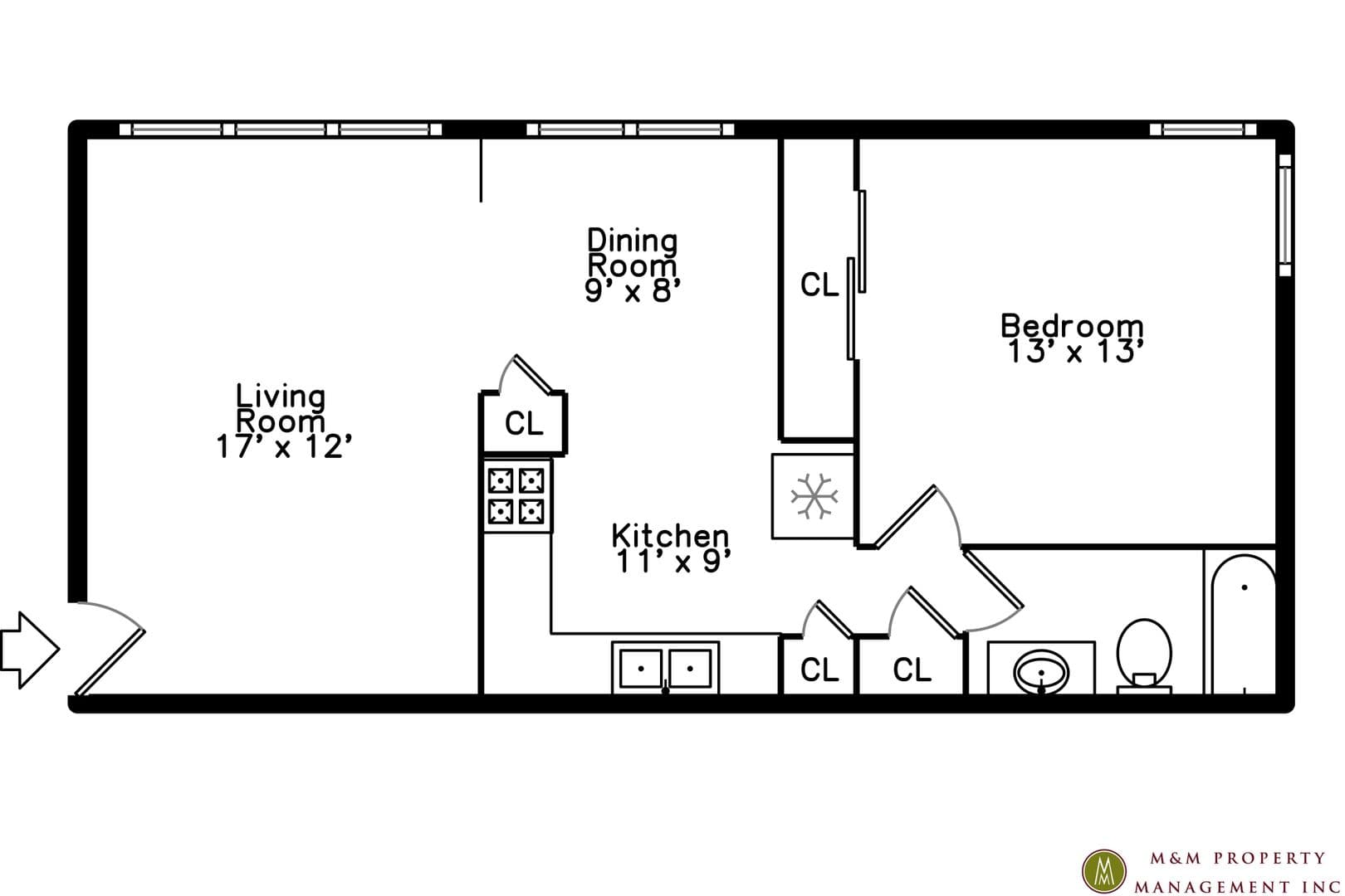 Oak Park Apartment: 432 Clinton