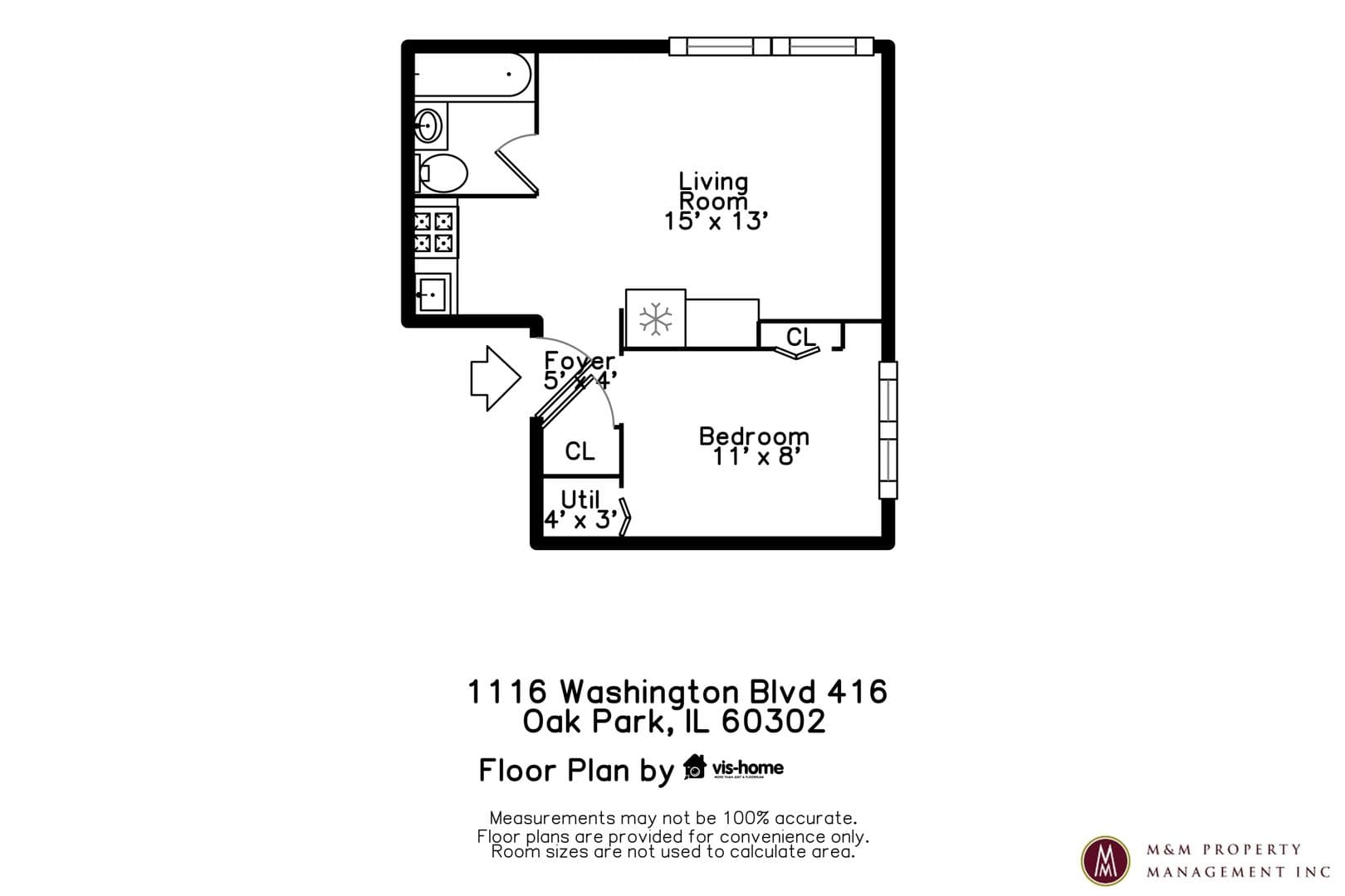 Oak Park Apartment: 1116 Washington BLVD