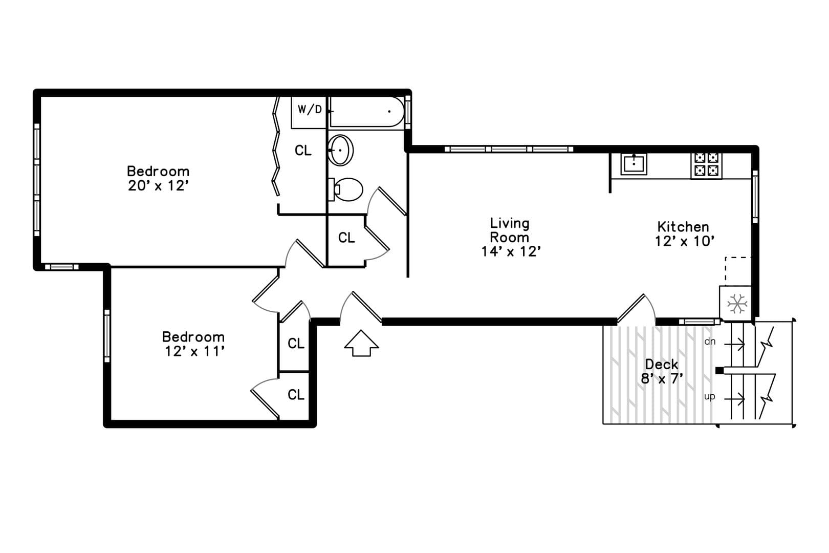 Oak Park Apartment: 628 Harrison