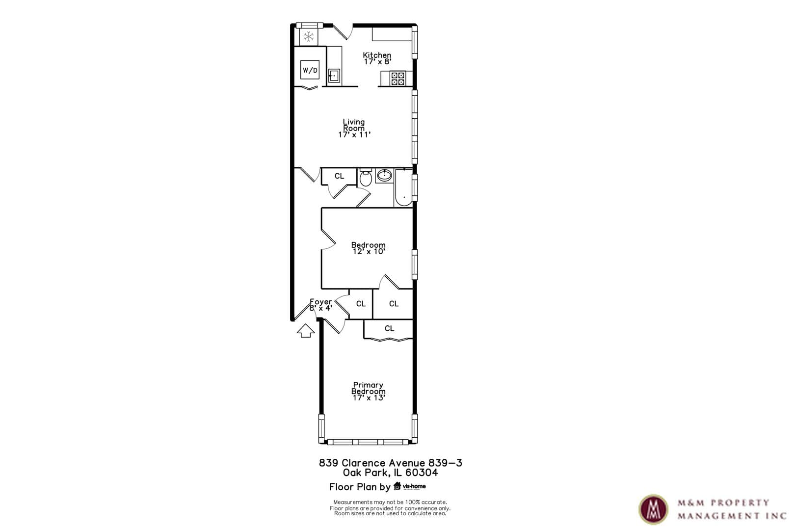 Oak Park Apartment: 628 Harrison