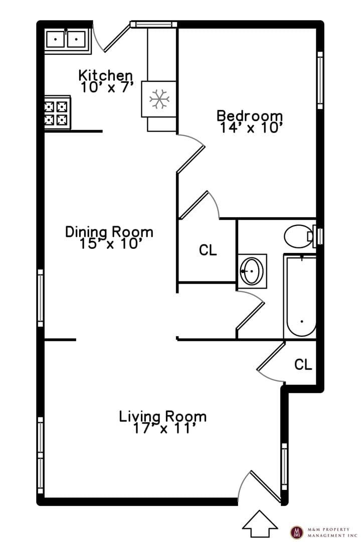 Oak Park Apartment: 440 N Austin Avenue