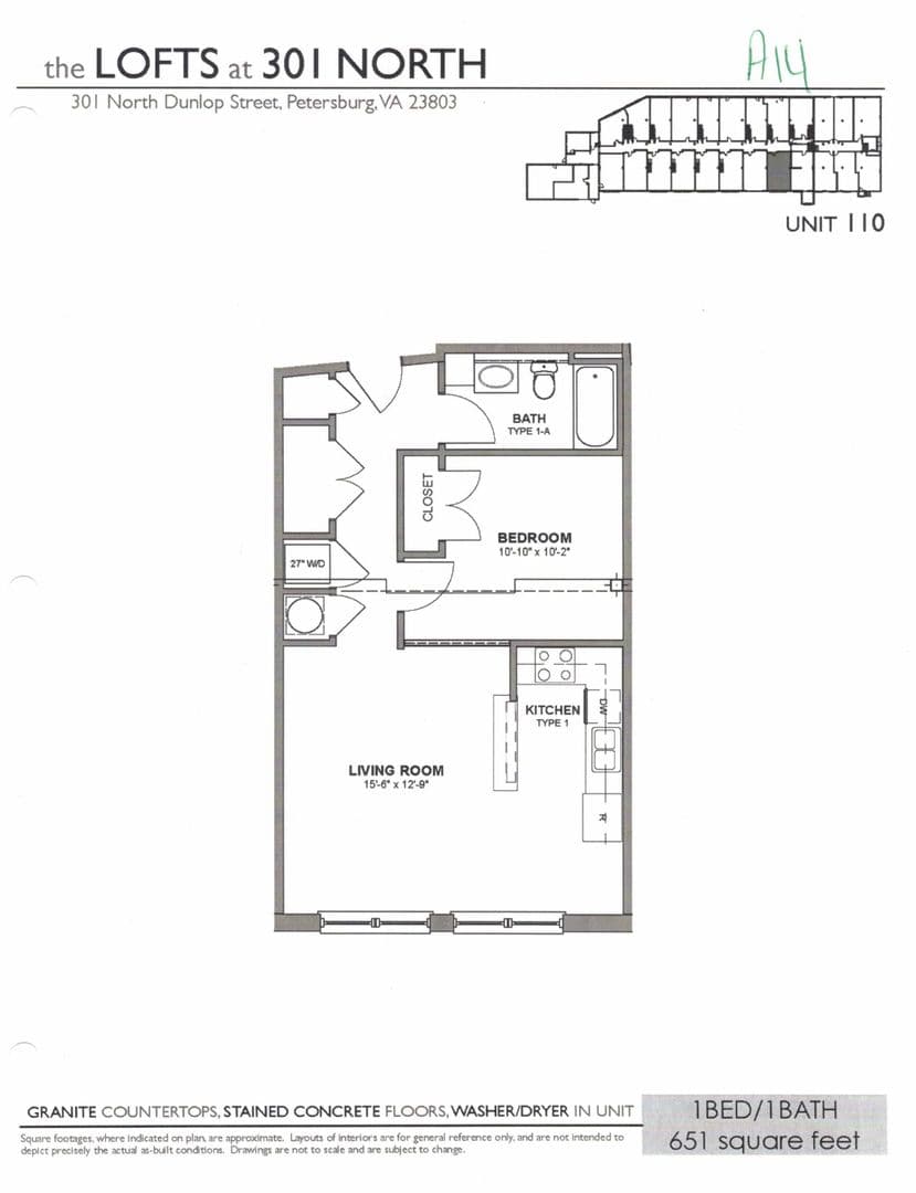 Petersburg Apartment: 301 N Dunlop Street