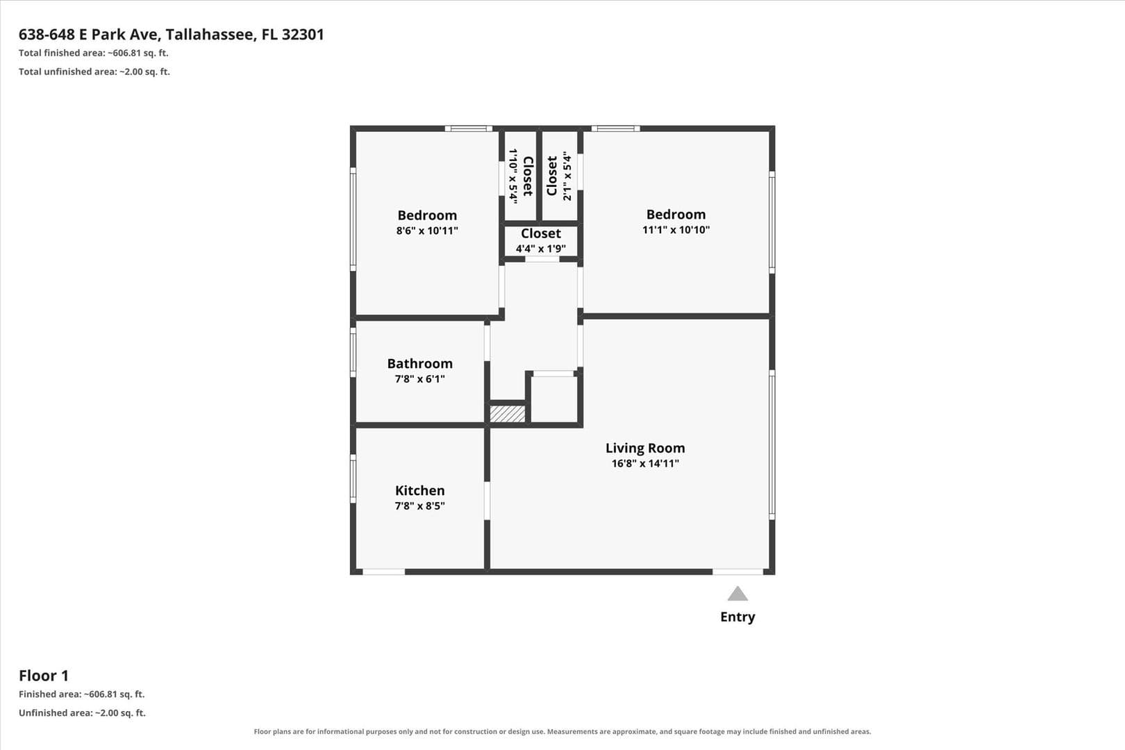 Tallahassee Apartment: 638 - 648 E. Park Ave