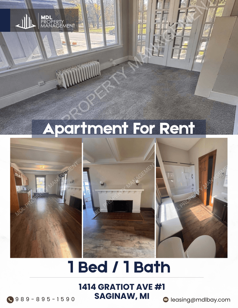 Saginaw Apartment: 1414 Gratiot St