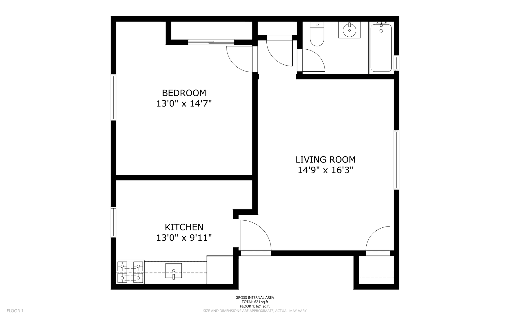 Ridgefield Park Apartment: 1 Oak St