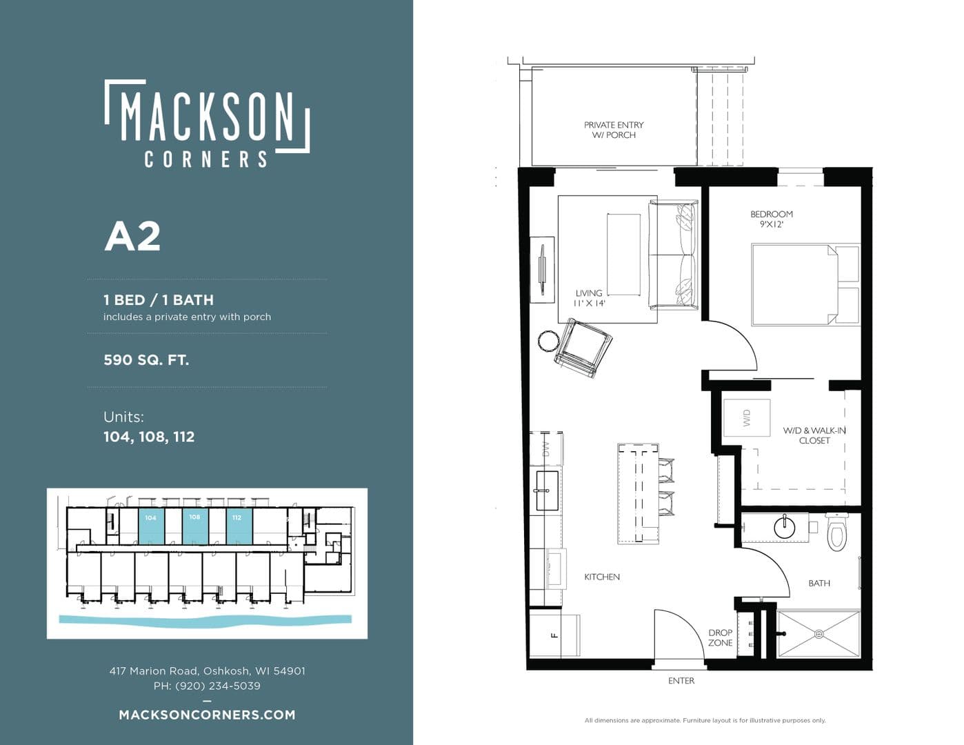 Oshkosh Apartment: 417 Marion Road