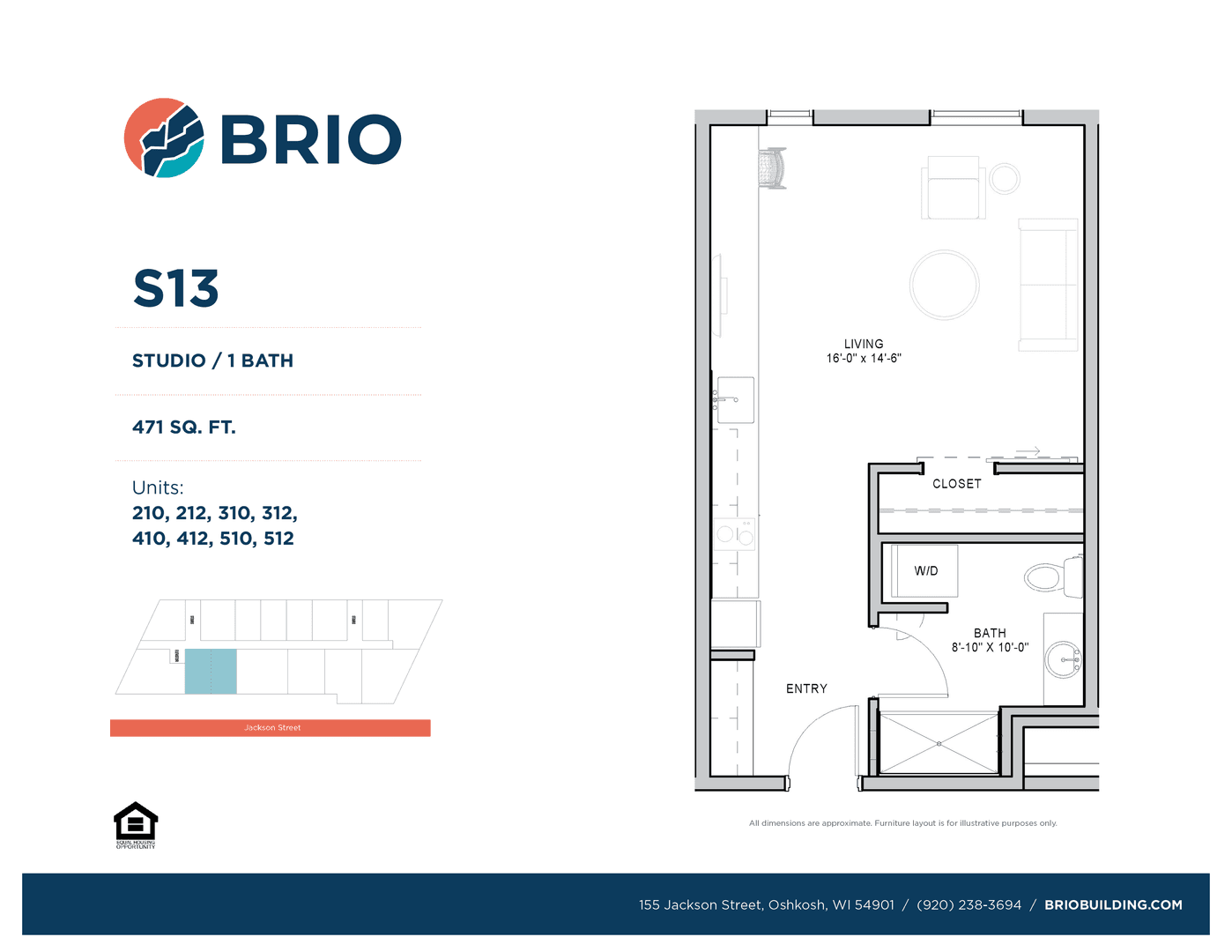 Oshkosh Apartment: 155 Jackson Street