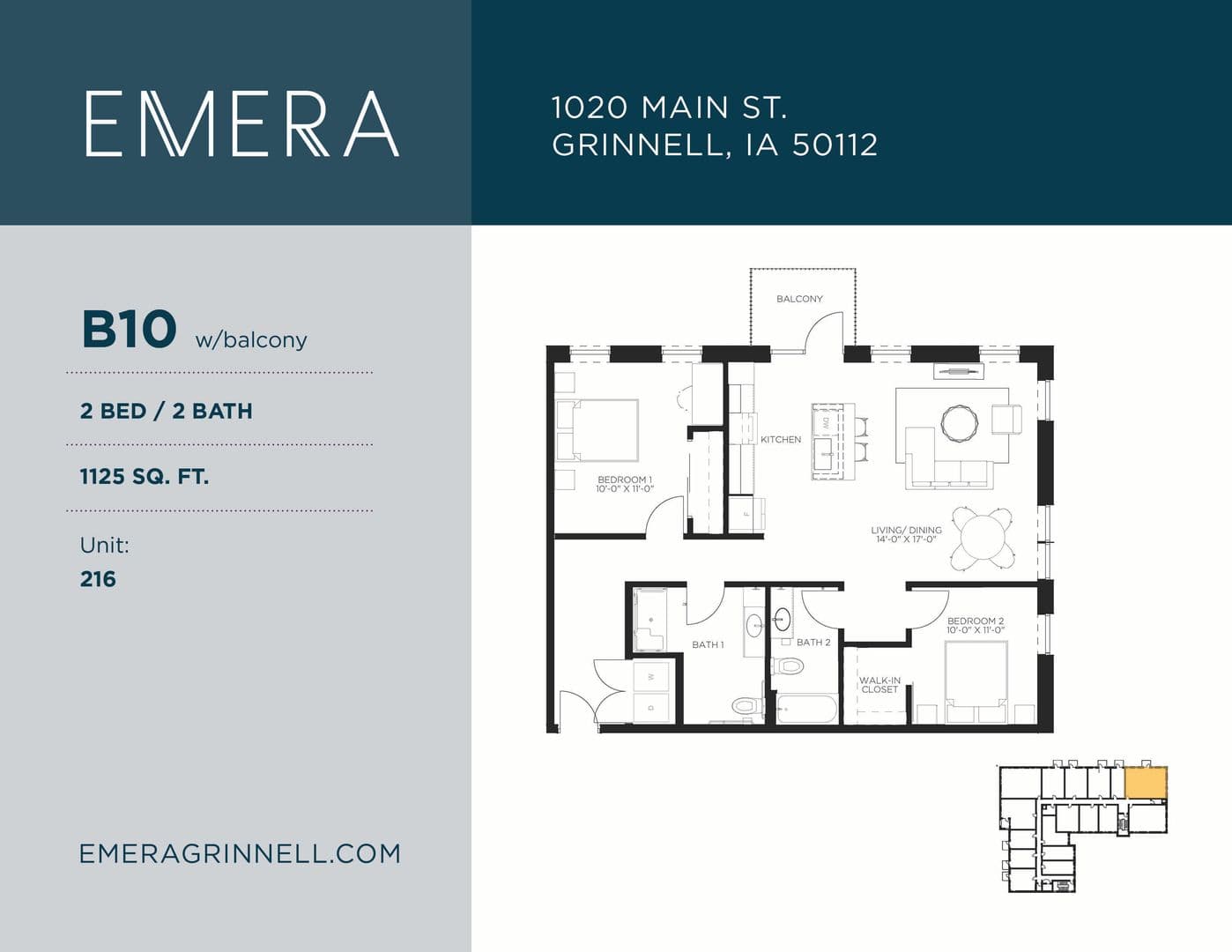 Grinnell Apartment: 1020 Main Street