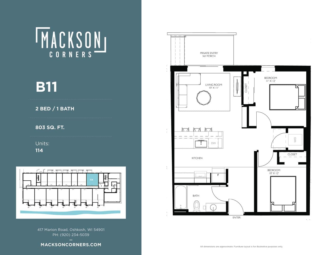 Oshkosh Apartment: 417 Marion Road