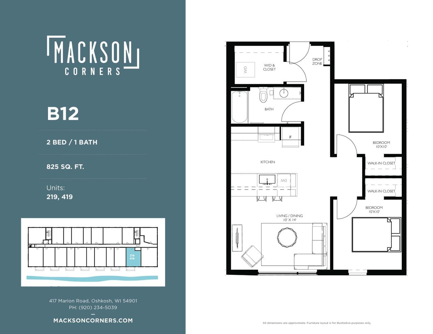 Oshkosh Apartment: 417 Marion Road