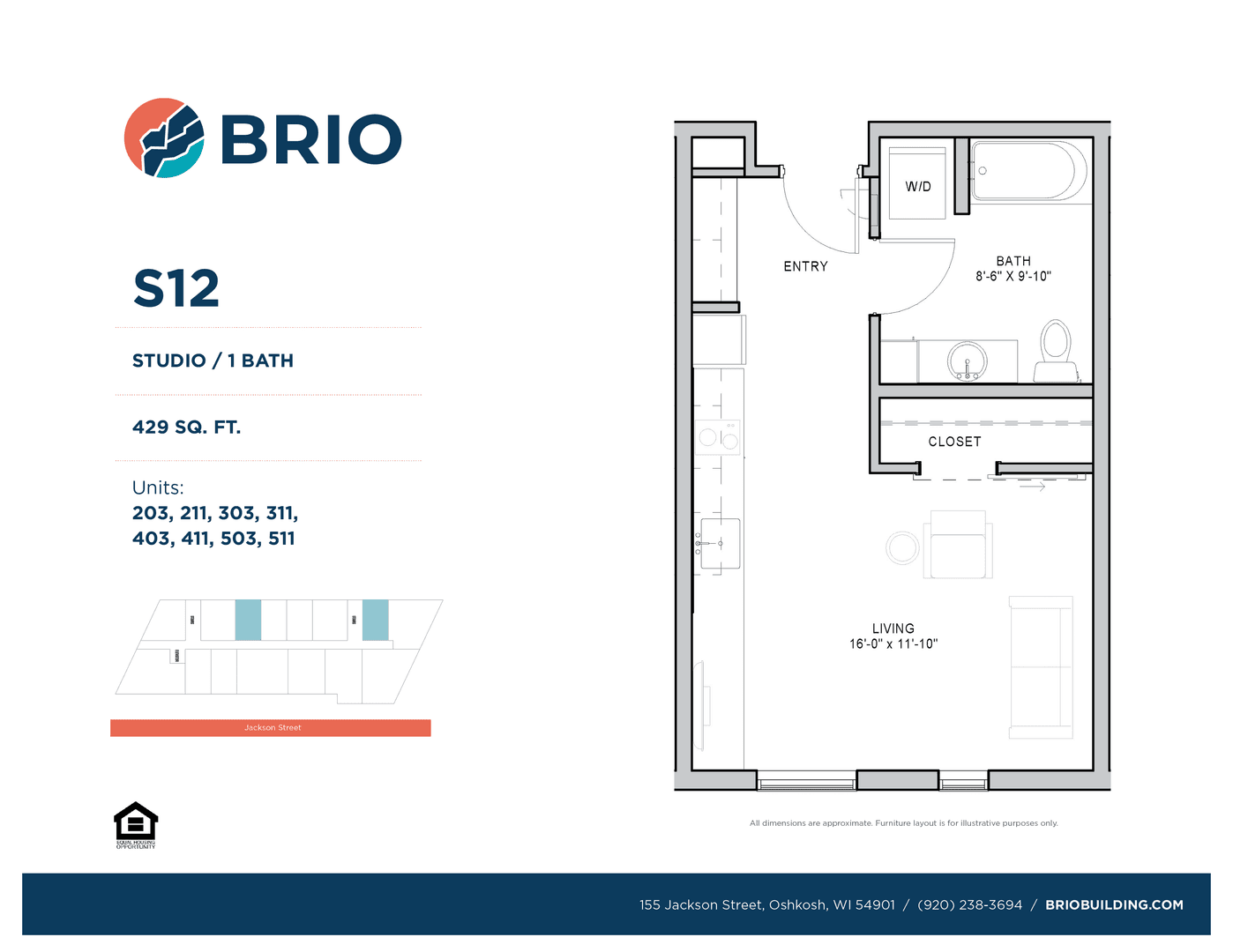 Oshkosh Apartment: 155 Jackson Street