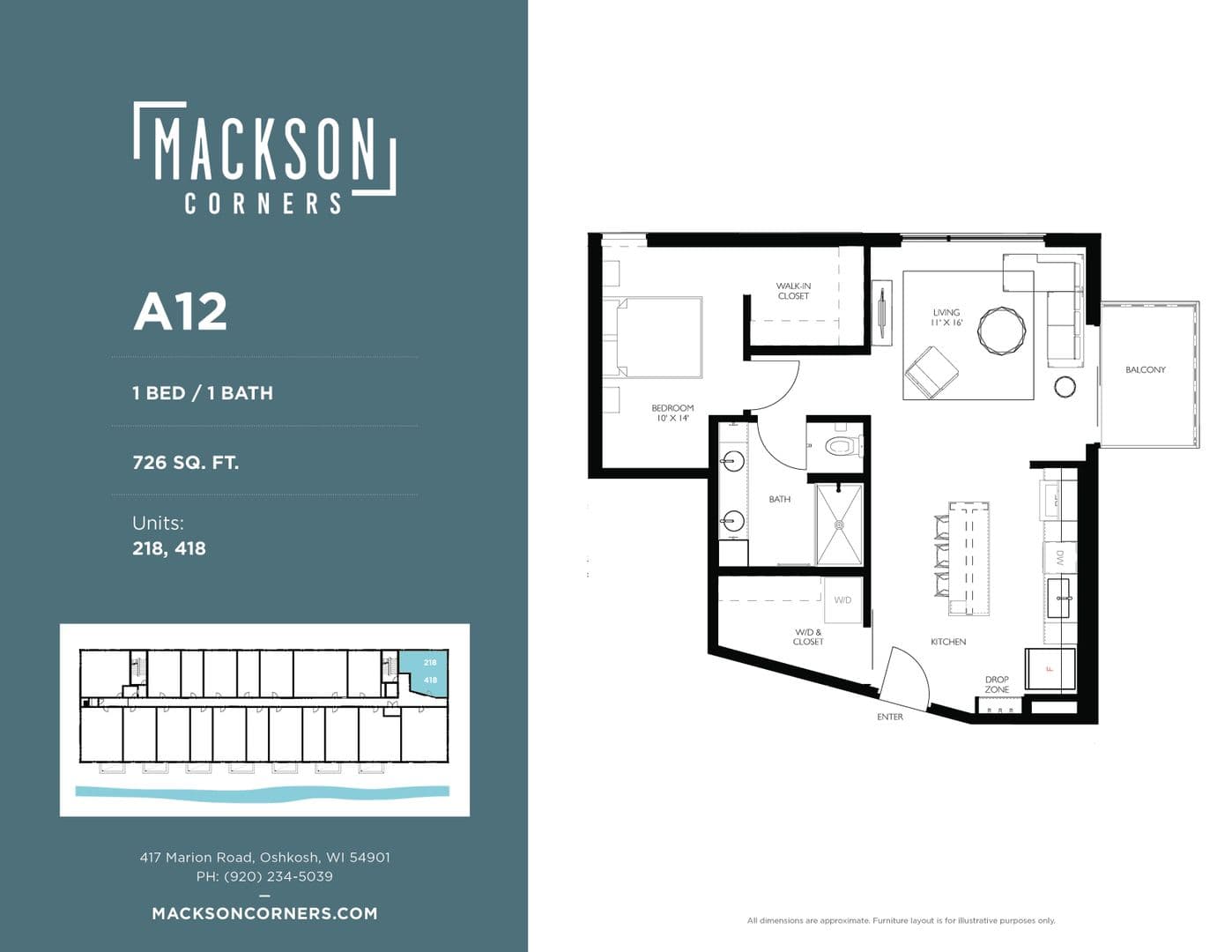 Oshkosh Apartment: 417 Marion Road