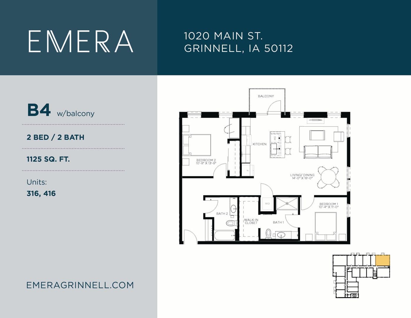 Grinnell Apartment: 1020 Main Street