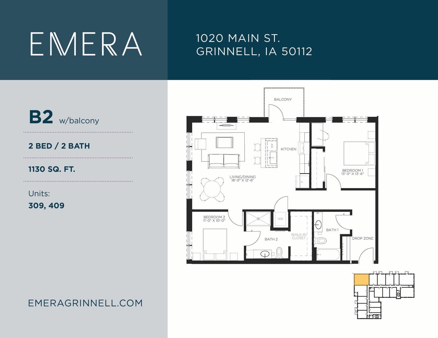 Grinnell Apartment: 1020 Main Street