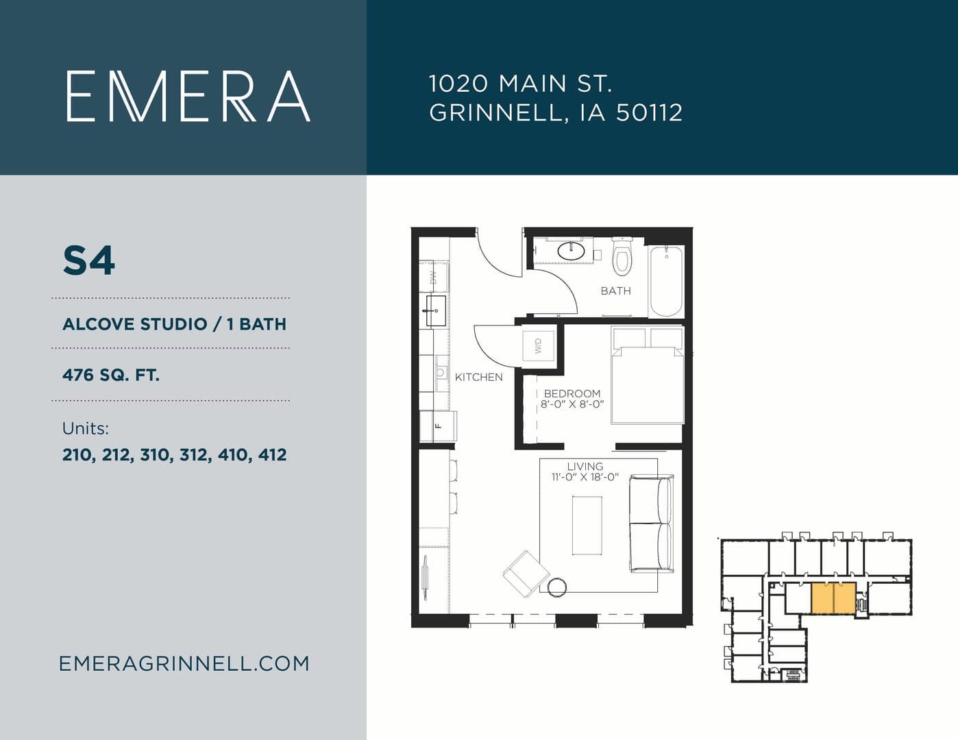 Grinnell Apartment: 1020 Main Street