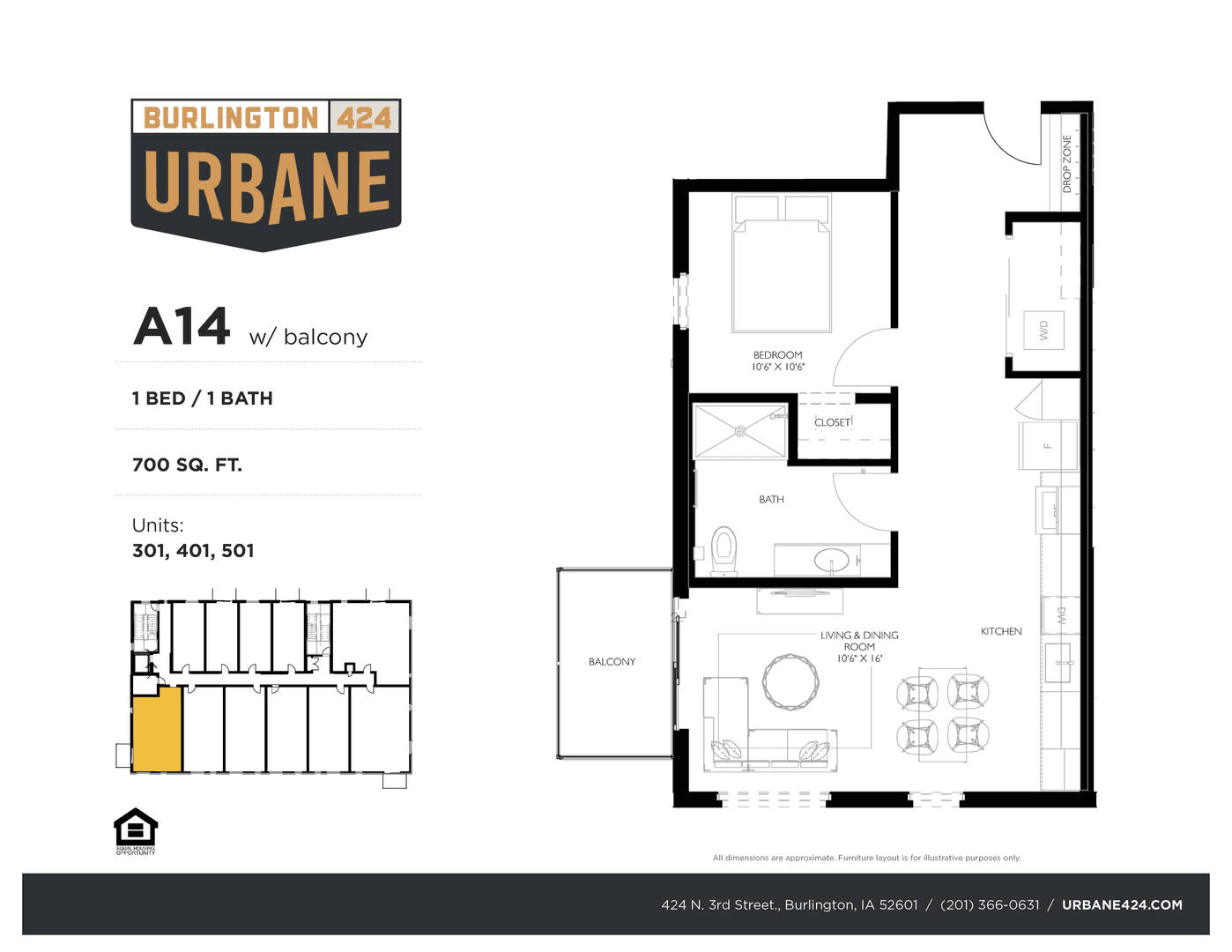 Burlington Apartment: 424 North 3rd Street