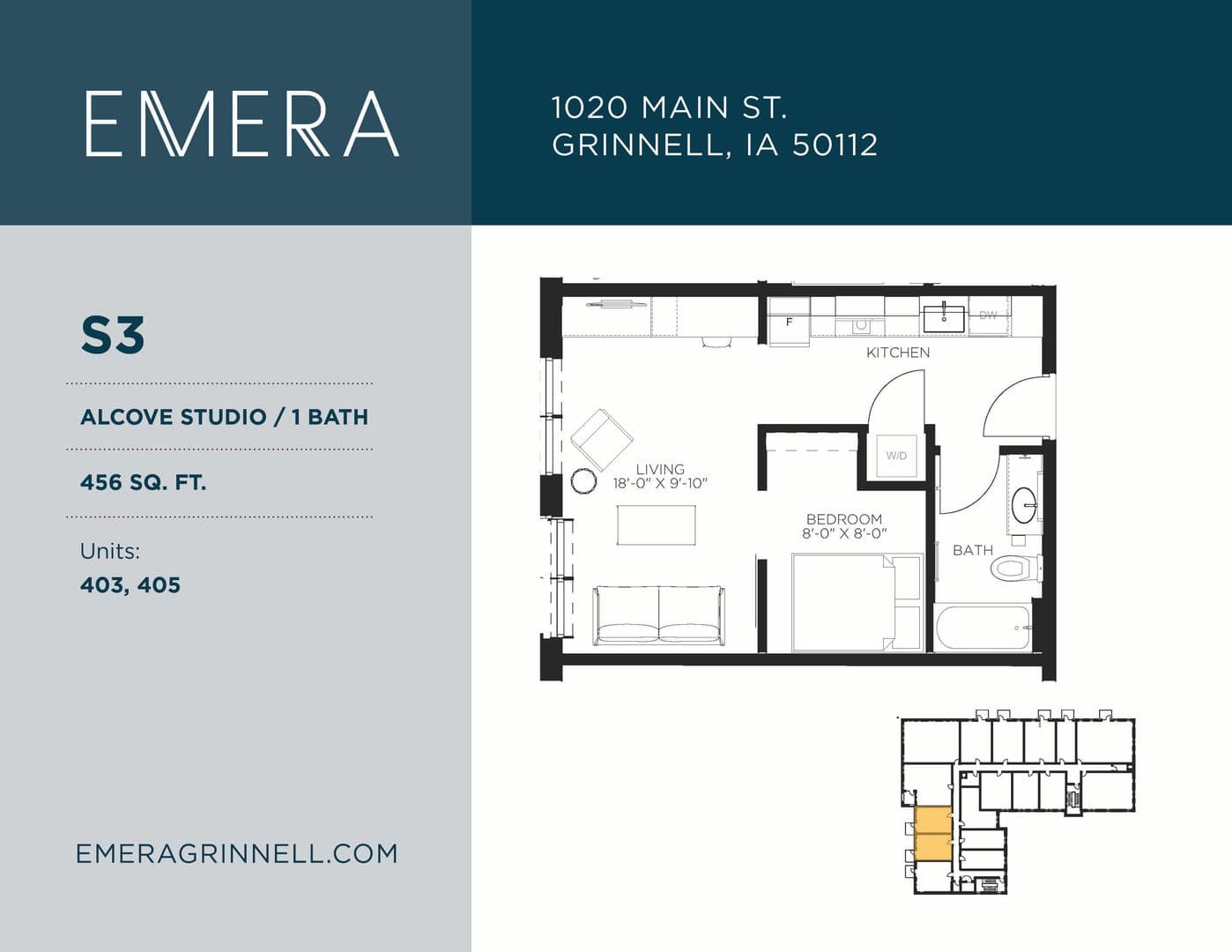 Grinnell Apartment: 1020 Main Street