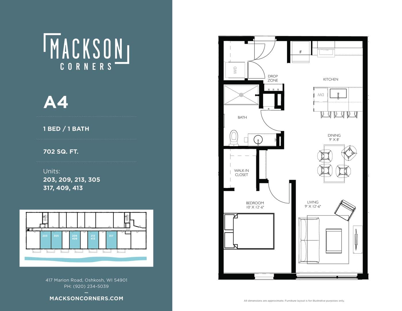 Oshkosh Apartment: 417 Marion Road
