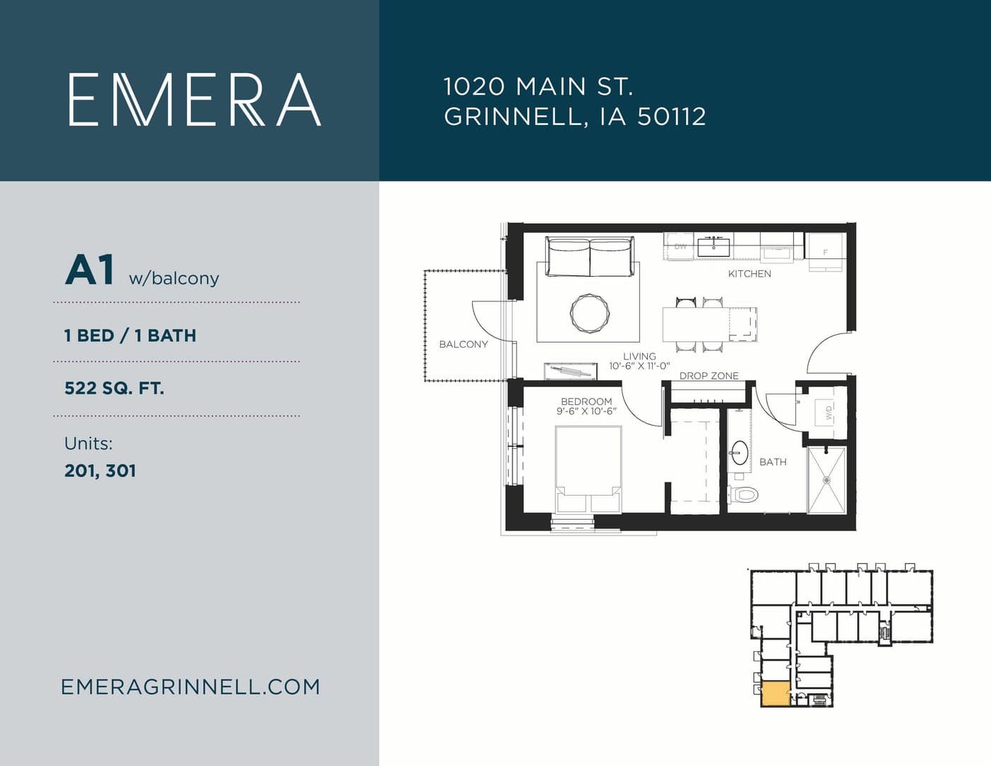 Grinnell Apartment: 1020 Main Street