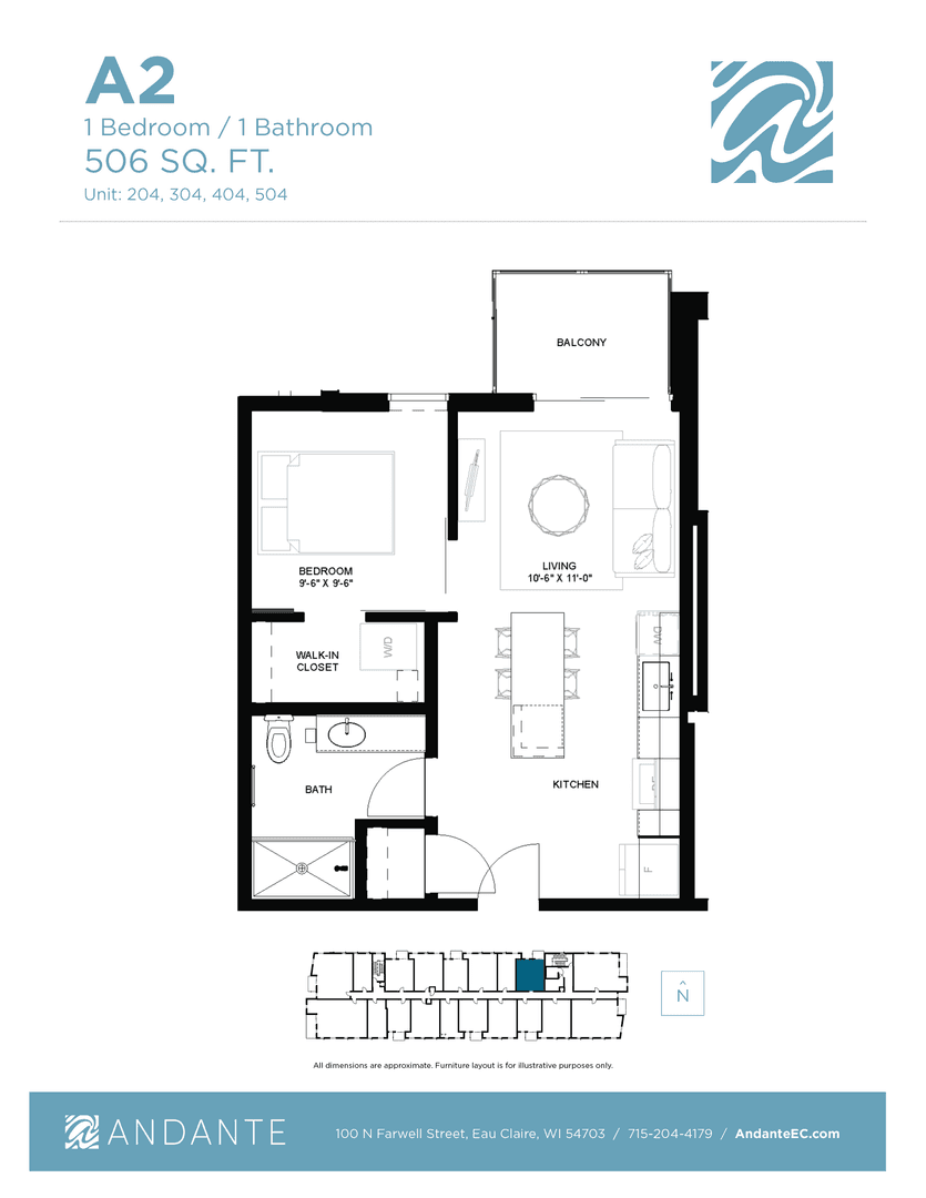 Eau Claire Apartment: 100 N Farwell Street