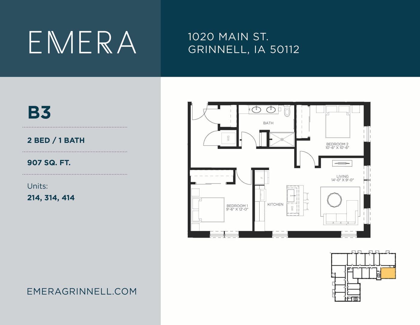 Grinnell Apartment: 1020 Main Street