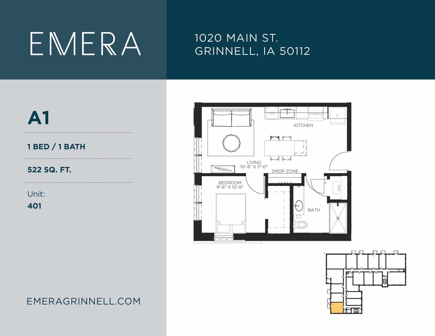 Grinnell Apartment: 1020 Main Street