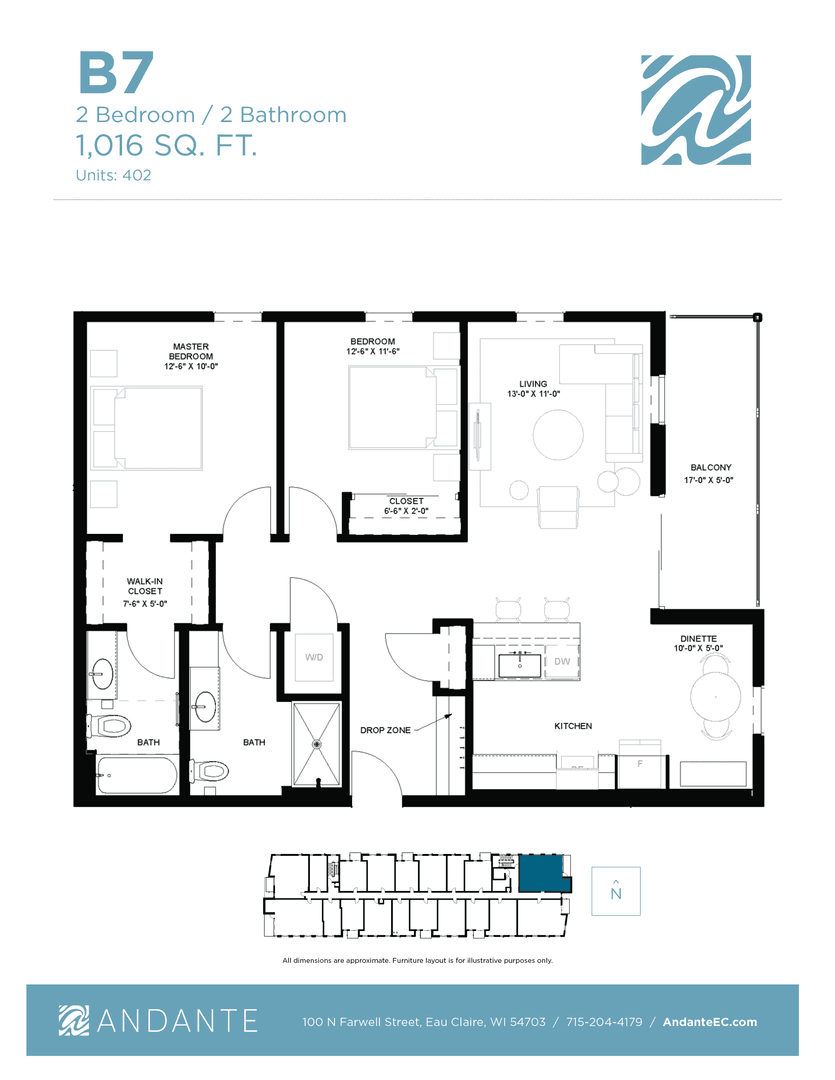 Eau Claire Apartment: 100 N Farwell Street
