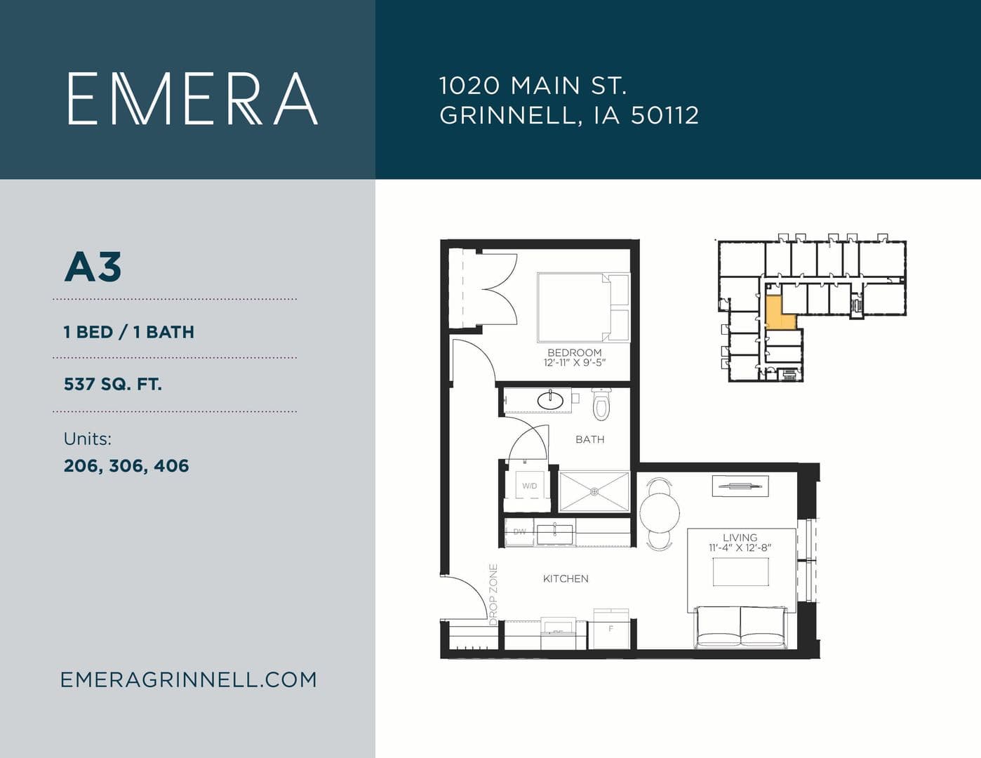 Grinnell Apartment: 1020 Main Street