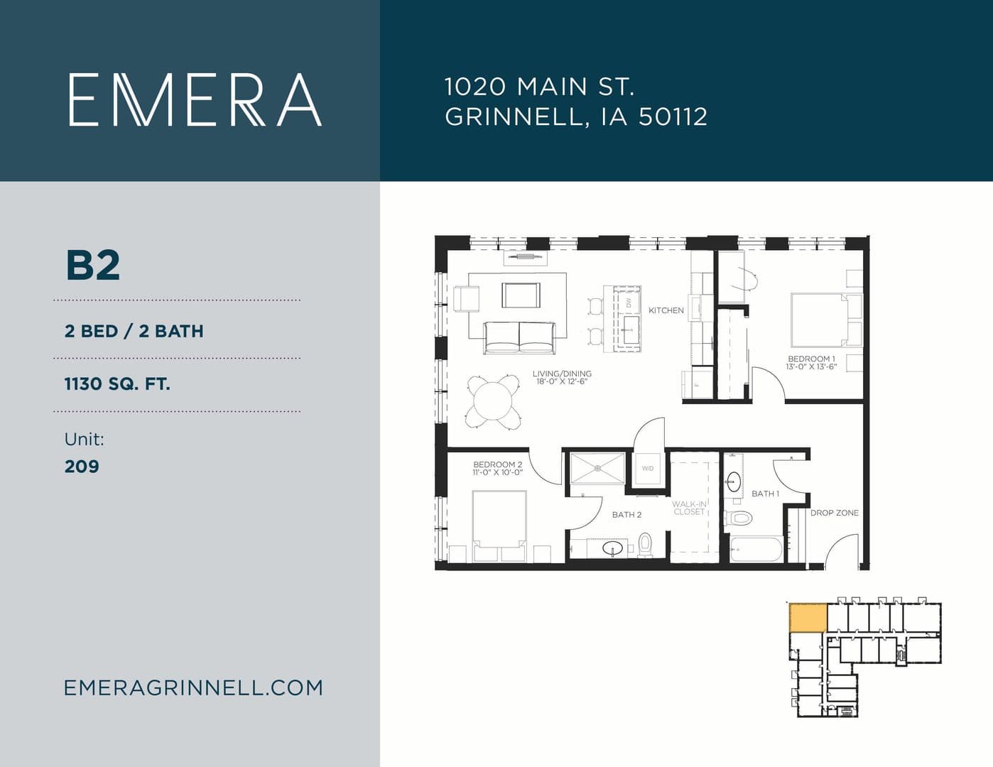 Grinnell Apartment: 1020 Main Street