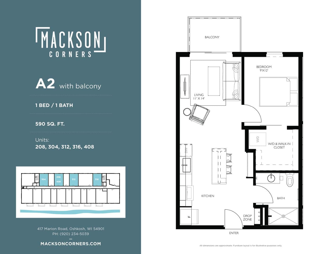 Oshkosh Apartment: 417 Marion Road