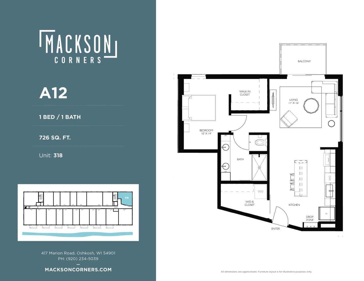 Oshkosh Apartment: 417 Marion Road